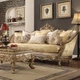 HD-2626 Gold with Rust Highlights 3-Piece Traditional Sofa Set