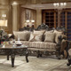 HD-2658 Bronze 3-Piece Traditional Sofa Set