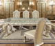 HD-8022 Champagne 7-Piece Traditional Dining Set