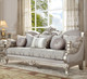 HD-2662 Silver 3-Piece Classic European Upholstered Sofa Set