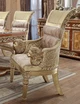 HD-8024 Cedar Red With Gold Highlight 7-Piece Traditional Dining Set