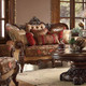 HD-39 Dark Cherry Mahogany 3-Piece Traditional Sofa Set