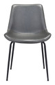 Byron Gray (Set of 2) Steel and Polyurethane Dining Chair