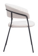 Josephine Cream (Set of 2) Steel and Polyester Dining Chair