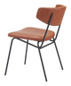 Charon Vintage Brown (Set of 2) Steel and Polyurethane Dining Chair