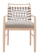 Wezly Gray (Set of 2) Rubberwood and Polyester Dining Chair