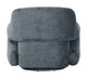 Boble Storm Gray Polyester Swivel Chair