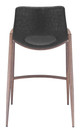 Desi Black & Walnut (Set of 2) Steel and Polyurethane Counter Stool