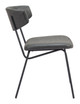 Charon Vintage Black (Set of 2) Steel and Polyurethane Dining Chair