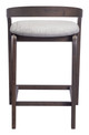 Troy Dove Gray & Espresso (Set of 2) Rubberwood Counter Stool