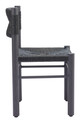 Iska Black (Set of 2) Aluminum Dining Chair for Outdoor Use