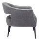 Berkeley Vintage Gray Steel and Polyester Accent Chair
