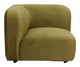 Biak Green Poplar and Birch Wood Corner Chair
