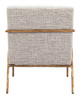 Norrebro Beige Frost Steel and Polyester Accent Chair