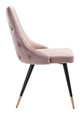 Piccolo Pink (Set of 2) Steel and Polyester Dining Chair