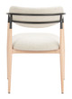 Equinox Oyster Gray & Natural Steel and Polyester Dining Chair