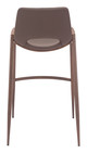 Desi Brown & Walnut (Set of 2) Steel and Polyurethane Barstool