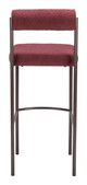 Livorno Red & Bronze (Set of 2) Steel and Polyester Barstool