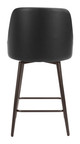Keppel Black & Bronze Steel and Polyurethane Swivel Counter Stool