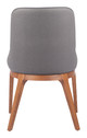 Ayr Slate Gray (Set of 2) Ash Wood and Steel Dining Chair
