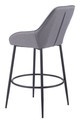Vila Gray (Set of 2) Steel and Polyester Barstool