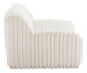 Osterbro Cream Ash Wood and Polyester Accent Chair