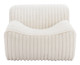 Osterbro Cream Ash Wood and Polyester Accent Chair