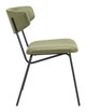 Charon Green (Set of 2) Steel and Polyurethane Dining Chair