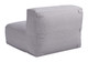 Luanda Gray Olefin and Textilene Middle Chair for Outdoor Use