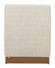 Christy Beige Aluminum and Polyester Armless Chair for Outdoor Use