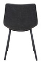 Daniel Vintage Black (Set of 2) Steel and Polyurethane Dining Chair