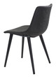 Daniel Vintage Black (Set of 2) Steel and Polyurethane Dining Chair