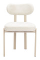 Aurea Light Gray (Set of 4) Steel and Polyester Dining Chair