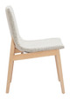 Raha Gray & Whitewashed (Set of 2) Rubberwood and Polyester Dining Chair