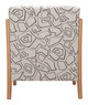 Runa Beige & Natural Rubberwood and Polyester Accent Chair