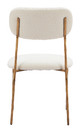 Sydhavnen Cream & Gold Steel and Polyester Dining Chair
