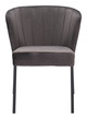 Aimee Gray (Set of 2) Steel and Polyester Stackable Dining Chair