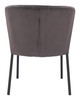 Aimee Gray (Set of 2) Steel and Polyester Stackable Dining Chair