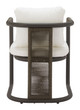 Ciel Ivory (Set of 2) Aluminum and Polyester Dining Chair for Outdoor Use