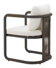 Ciel Ivory (Set of 2) Aluminum and Polyester Dining Chair for Outdoor Use