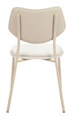 Zeal Light Gray & Beige (Set of 4) Steel and Polyester Dining Chair