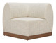 Christy Beige Aluminum and Polyester Corner Chair for Outdoor Use