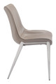 Magnus Brown & Silver (Set of 2) Stainless Steel Dining Chair