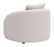 Sunny Beige Aluminum and Olefin Accent Chair for Outdoor Use