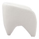 Lopta White Polyester Accent Chair