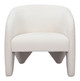 Lopta White Polyester Accent Chair