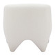 Lopta White Polyester Accent Chair