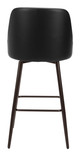 Keppel Black & Bronze Steel and Polyurethane Swivel Barstool
