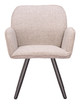 Sieve Beige (Set of 2) Aluminum and Olefin Swivel Dining Chair