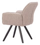 Sieve Beige (Set of 2) Aluminum and Olefin Swivel Dining Chair